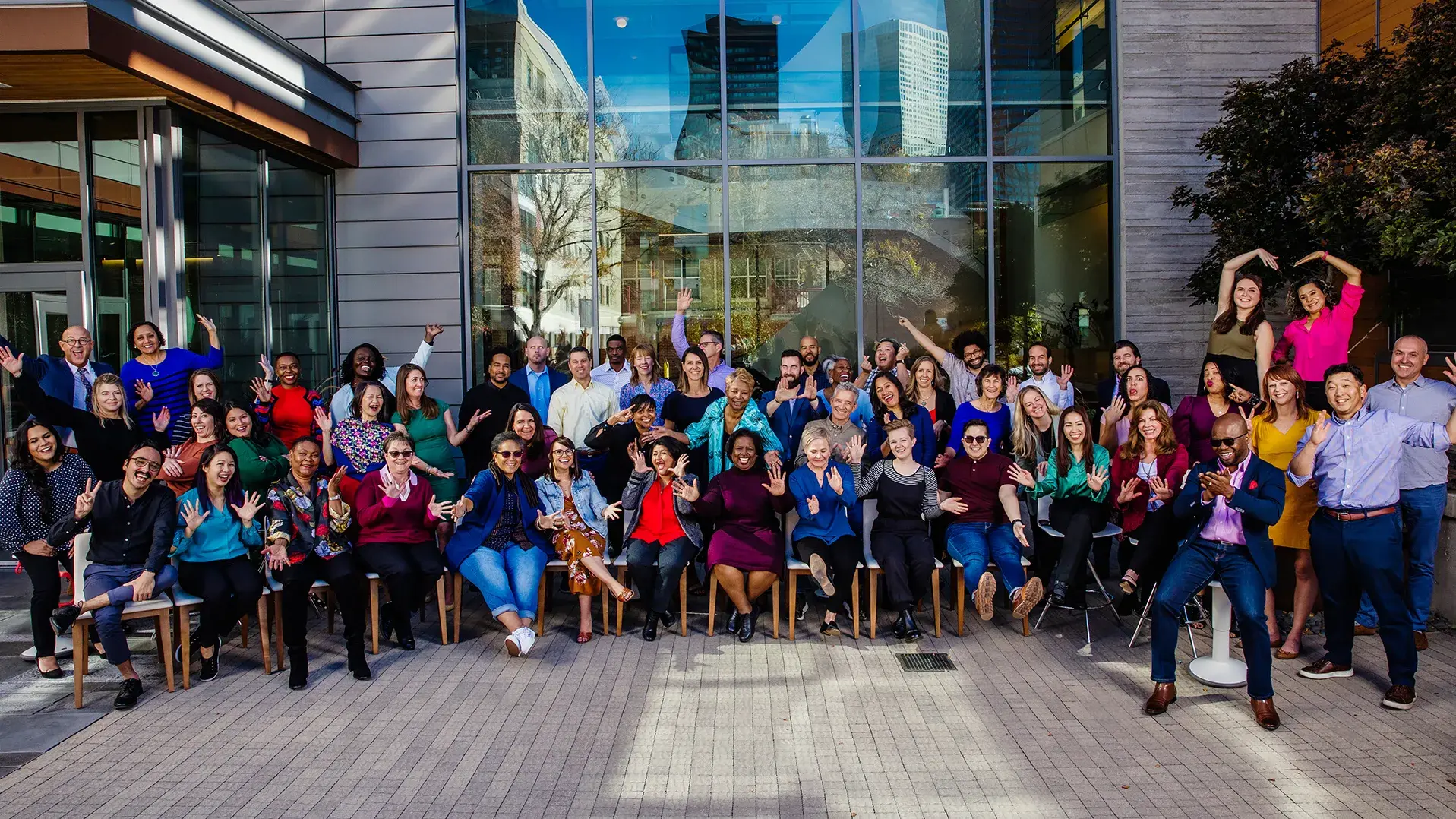 CHF staff funny pose