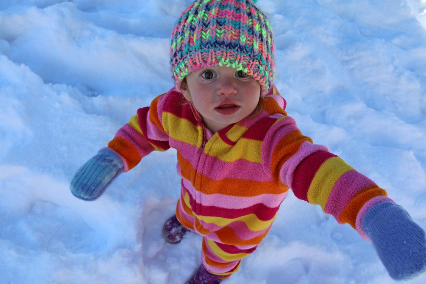 Toddler in Snow