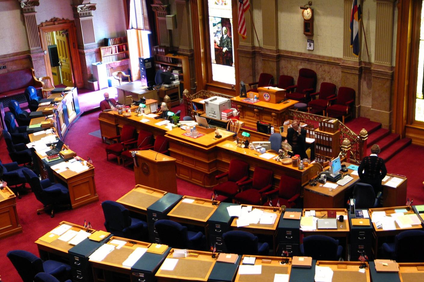 Inside Colorado State Legislature - Senate Chamber