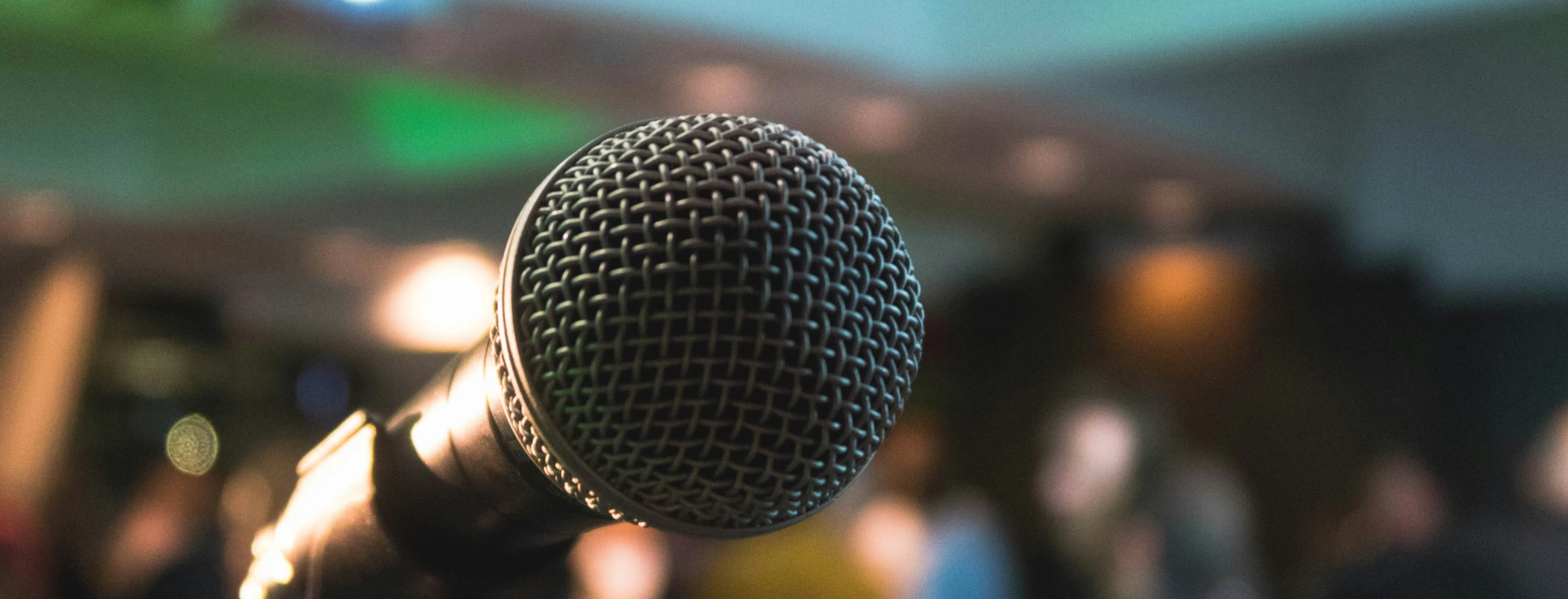 microphone at a news conference