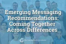 Recomendaciones sobre mensajes emergentes: unidos a pesar de las diferencias